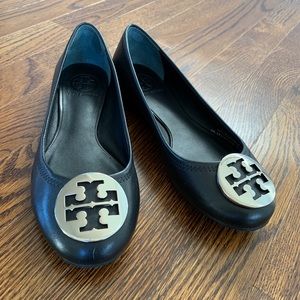 NWOB Tory Burch Flats Black and Silver